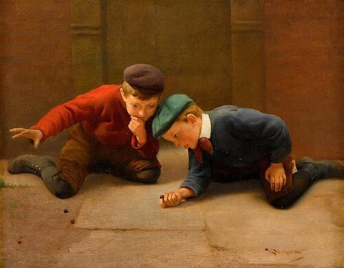 Karl_Witkowski_-_Game_of_Marbles